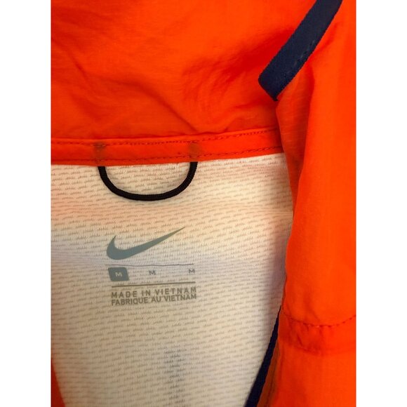 Nike Windrunner Hooded Jacket M Orange/Brown/Navy Lightweight Polyester Activewe - Picture 5 of 7